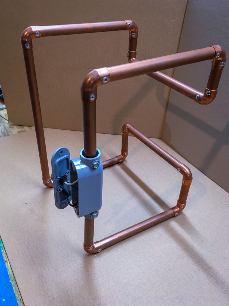 homemade double biquad wifi antenna with copper pipe homemade double biquad wifi antenna with copper pipe